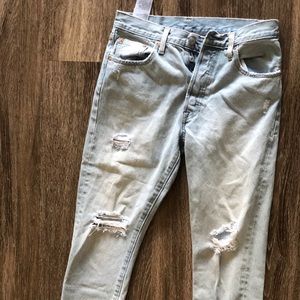 Levi’s boyfriend 501 cut off jeans
